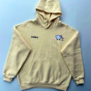 Caramel Hoodie with Embroidered Design